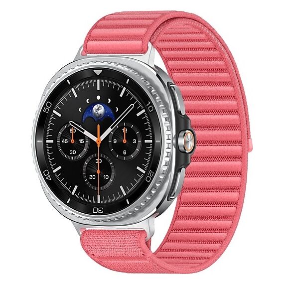 Galaxy Watch8 Classic | 46 мм | 4G LTE | Black | Fabric/Red | S/M, Размер: 46 мм, Цвет: Black, Тип ремешка: Fabric, Цвет ремешка: Red, Размер ремешка: S/M, Подключение часов: Bluetooth / Wi-Fi + 4G LTE